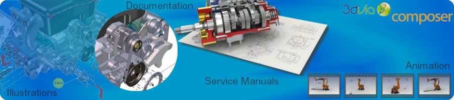 3DVia Composer - Illustration, Service Manual creation, Animation of Assembly Sequence and product documentation