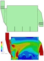 Electro
              Static Precipitator Fluid Flow Simulation using SolidWorks
              Flow Simulation